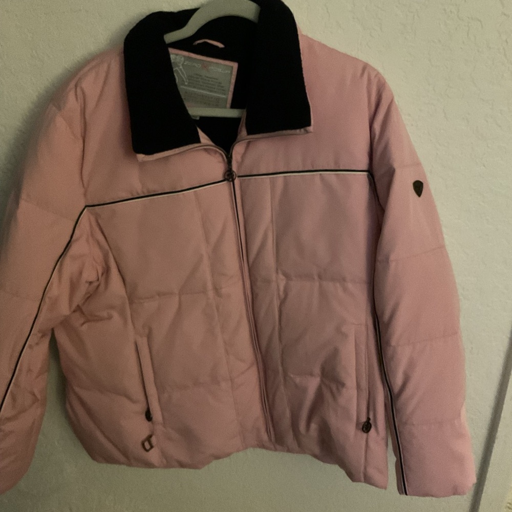 Elegant Pink Puffer Jacket